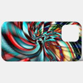 ガラスの音を打ち込んだ拡大ピクセルスパイラル Case-Mate iPhoneケース (裏面 (横))