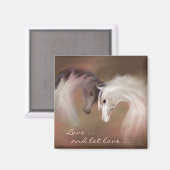 "ガラスの馬、愛…"~磁石 マグネット (正面/裏面)