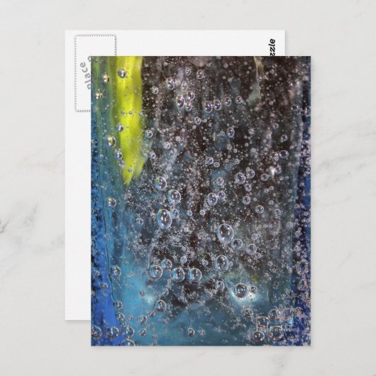 ガラスはがきの泡 ポストカード (正面/裏面)