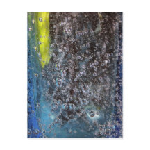 ガラスはがきの泡