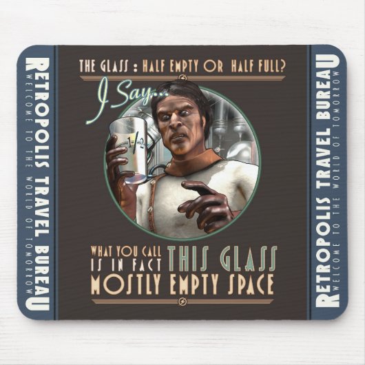 ガラスはほとんど空の宇宙マウスパッド マウスパッド (正面)