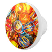 ガラスは古いカラフルファッションド セラミックノブ (右)