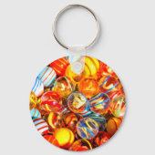 ガラスは古い学校のヴィンテージを大理石 キーホルダー (裏面)