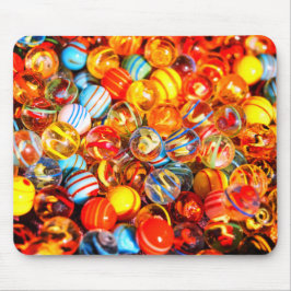 ガラスは古い学校のヴィンテージを大理石 マウスパッド