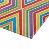 ガラスまな板の中心点の虹 カッティングボード (角)