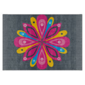 ガラスまな板は灰色を破烈させました カッティングボード (正面)