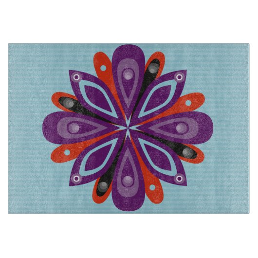 ガラスまな板は青を破烈させました カッティングボード (正面)