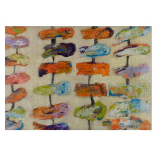 ガラスまな板8x11のオリジナルの芸術 カッティングボード