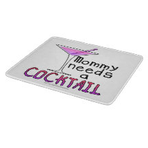 ガラスまな板-お母さんはカクテルを必要とします!