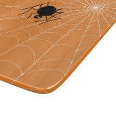 ガラスまな板-くもの巣のくも カッティングボード (角)