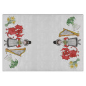 ガラスまな板: ラッパスイセンのドラゴンのニラネギのハープ カッティングボード (正面)