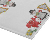 ガラスまな板: ラッパスイセンのドラゴンのニラネギのハープ カッティングボード (角)