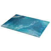 ガラスまな板- "海夢を見ます"は カッティングボード (角)