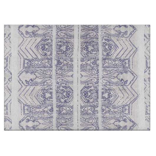 ガラスまな板- Bohoの装飾 カッティングボード (正面)