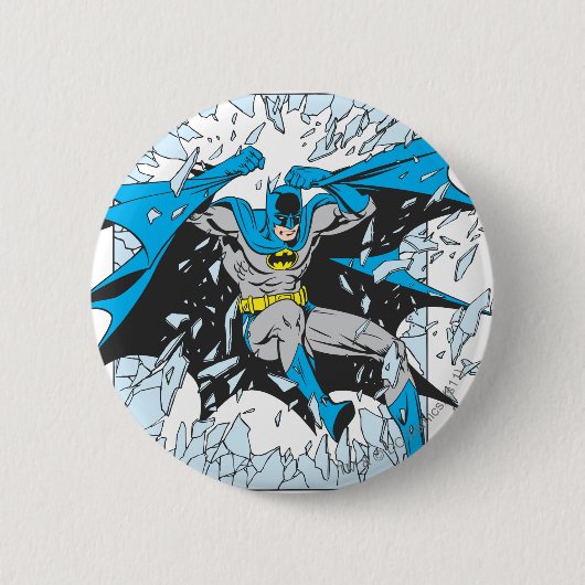 ガラスを吹き飛ばす 缶バッジ (正面)