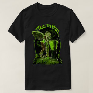 ガラスを持つアブサンのLa料金のVerteの妖精 Tシャツ