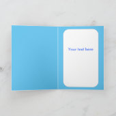 ガラスを持つハッピーバースデーのコーギー カード (内部)