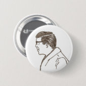 ガラスを持つ人 缶バッジ (正面&裏面)