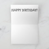 ガラスを持つ猫: おもしろいなバースデー・カード カード (内部)