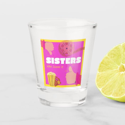 ガラスを撃った姉妹 ショットグラス (正面)