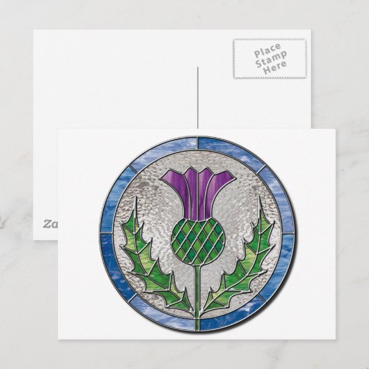 ガラスアザミ ポストカード (正面/裏面)