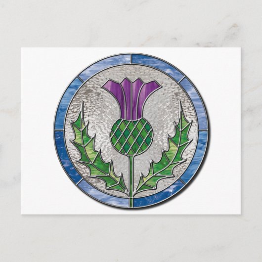 ガラスアザミ ポストカード (正面)