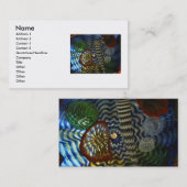 ガラスアートビジネスカード 名刺 (正面/裏面)