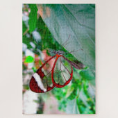 ガラスウィングバタフライ。 ジグソーパズル (縦)