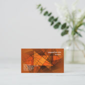 ガラスエレガントなブラウンAdminの名刺を汚して下さい 名刺 (スタンド正面)