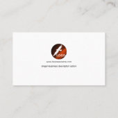 ガラスエレガントなブラウンAdminの名刺を汚して下さい 名刺 (裏面)