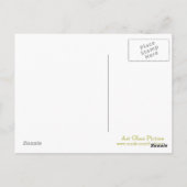 ガラスエレガントコイ魚モダンファインアート葉書 ポストカード (裏面)