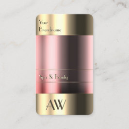 ガラスエレガント光学及びモノグラム付き金ゴールドボックス 名刺