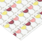 ガラスオブレッドホワイトロゼグラスワイナリーワイン恋人 テーブルクロス (アングル)