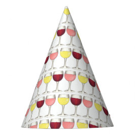 ガラスオブレッドホワイトロゼグラスワイナリーワイン恋人 パーティーハット