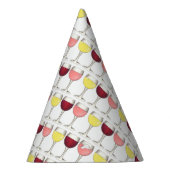 ガラスオブレッドホワイトロゼグラスワイナリーワイン恋人 パーティーハット (右)