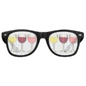 ガラスオブレッドホワイトロゼグラスワイナリーワイン恋人 レトロサングラス (正面)