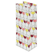 ガラスオブレッドホワイトロゼグラスワイナリーワイン恋人 ワインギフトバッグ (裏面アングル)