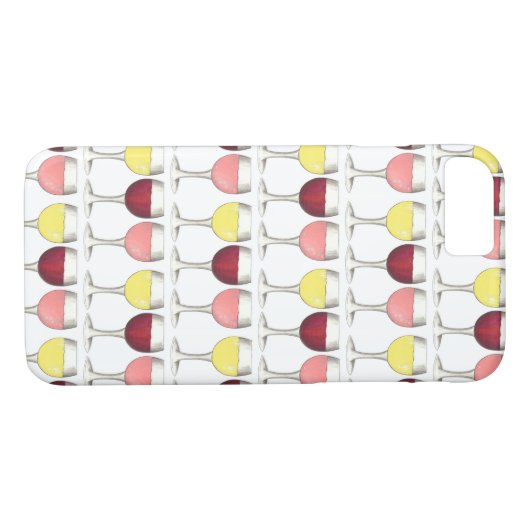 ガラスオブレッドホワイトロゼグラスワイナリーワイン恋人 Case-Mate iPhoneケース (裏面(横))