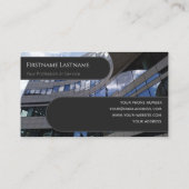 ガラスオーガニックファサード超高層ビルサークル 名刺 (裏面)