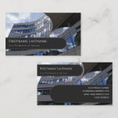 ガラスオーガニックファサード超高層ビルサークル 名刺 (正面/裏面)