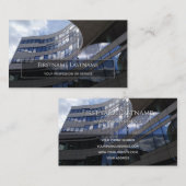 ガラスオーガニックファサードoffice超高層ビル長方形 名刺 (正面/裏面)