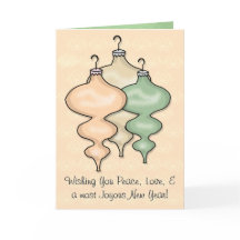 ガラスオーナメントオンピーチパーソナライズされたダマスク