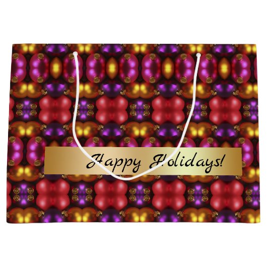 ガラスオーナメントパターン抱き枕 ラージペーパーバッグ (正面)