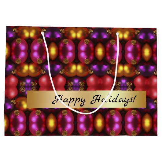 ガラスオーナメントパターン抱き枕 ラージペーパーバッグ (裏面)