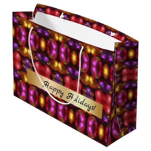 ガラスオーナメントパターン抱き枕 ラージペーパーバッグ (裏面アングル)