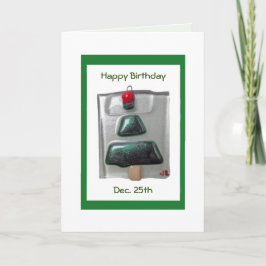 ガラスオーナメント誕生日クリスマスカード カード