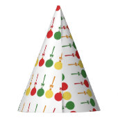 ガラスオーナメント パーティーハット (裏面)