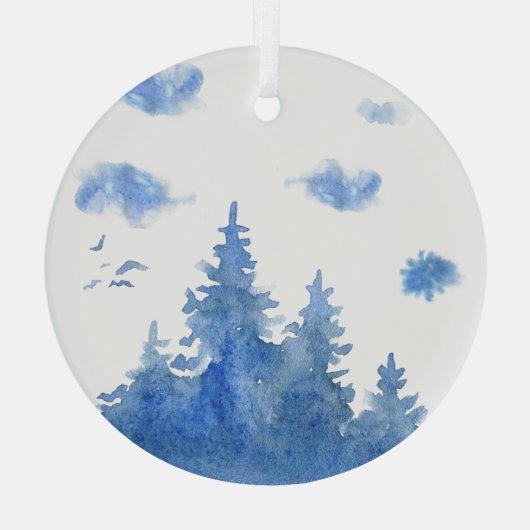 ガラスオーナメント – 冬 (裏面)