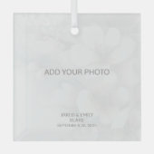 ガラスカスタムフォトオーナメント ガラスオーナメント (正面)