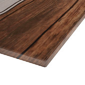 ガラスカッパーソナライズされたティングバーンウッドカントリールスティ カッティングボード (角)